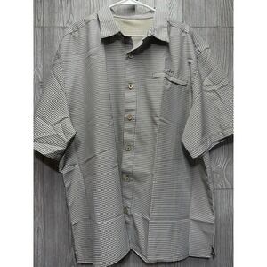 Mojo Fishing Mocha Check SS Men's XXL NWOT